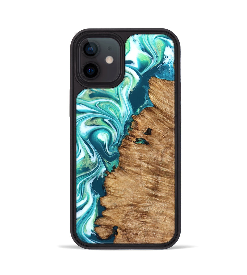 iPhone 12 Wood Phone Case - Rosanne (Neon, 823848)