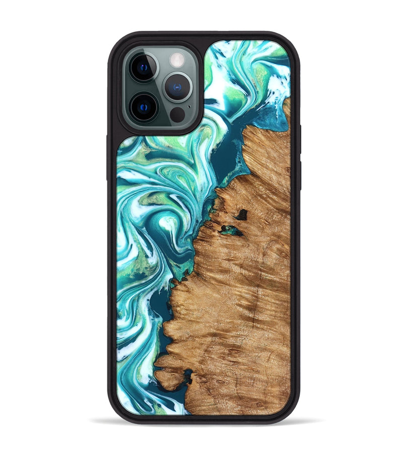 iPhone 12 Pro Max Wood Phone Case - Rosanne (Neon, 823848)