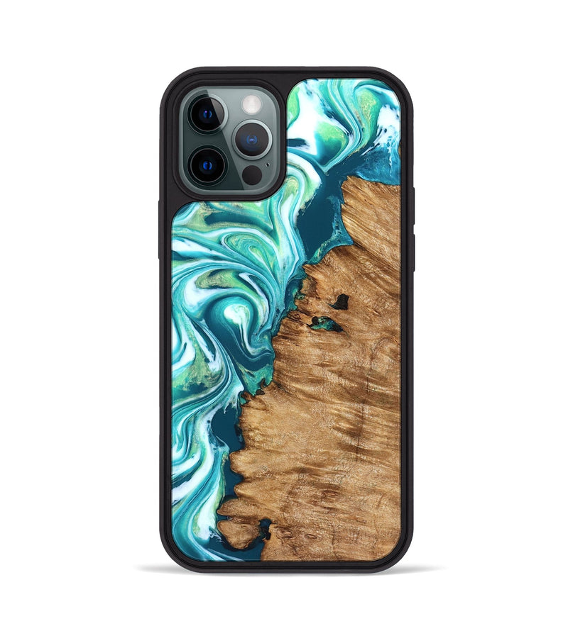 iPhone 12 Pro Wood Phone Case - Rosanne (Neon, 823848)