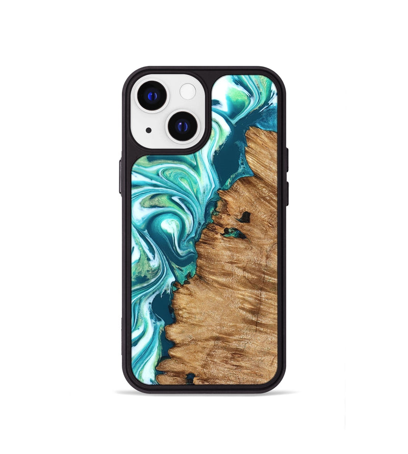 iPhone 13 mini Wood Phone Case - Rosanne (Neon, 823848)