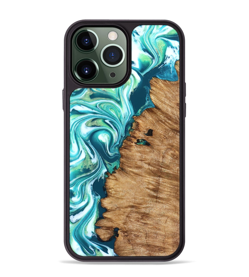 iPhone 13 Pro Max Wood Phone Case - Rosanne (Neon, 823848)