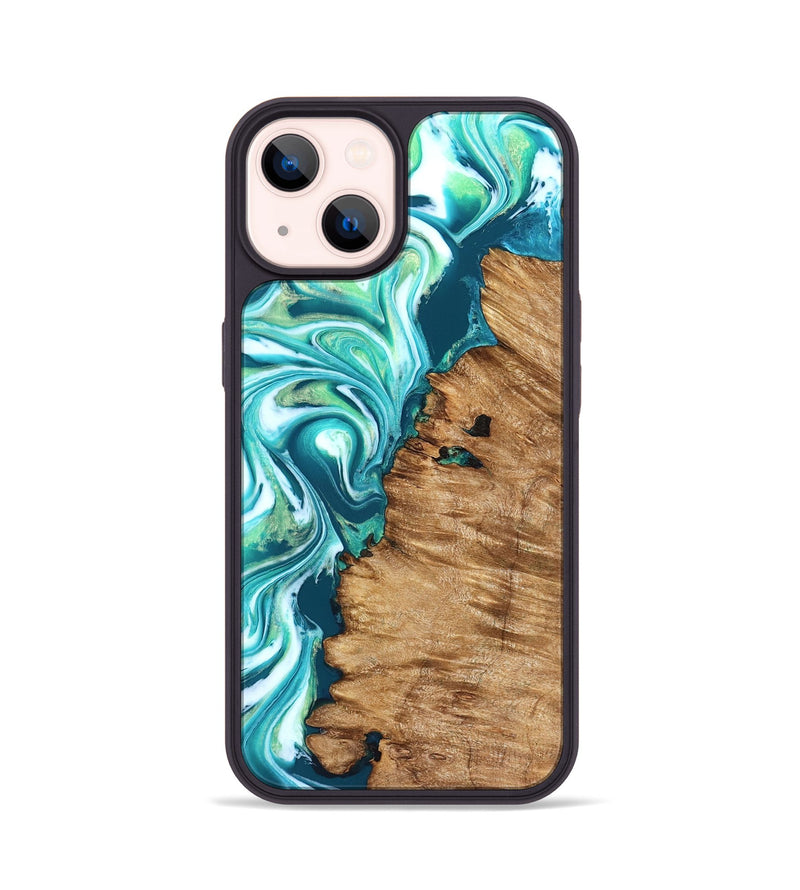iPhone 14 Wood Phone Case - Rosanne (Neon, 823848)