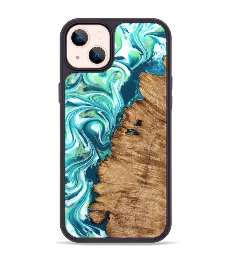 iPhone 14 Plus Wood Phone Case - Rosanne (Neon, 823848)