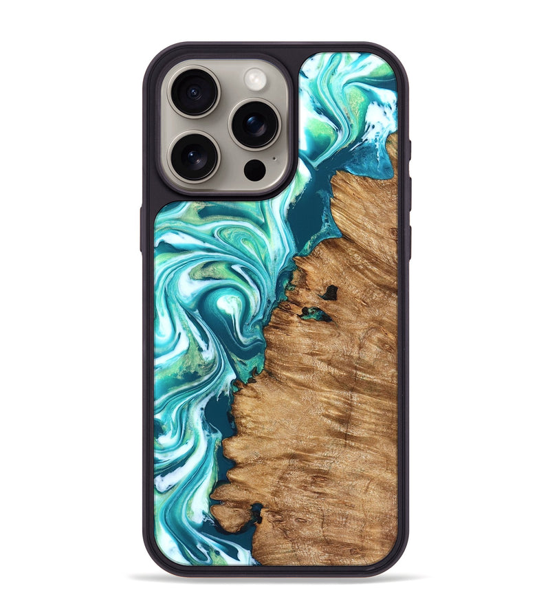iPhone 15 Pro Max Wood Phone Case - Rosanne (Neon, 823848)