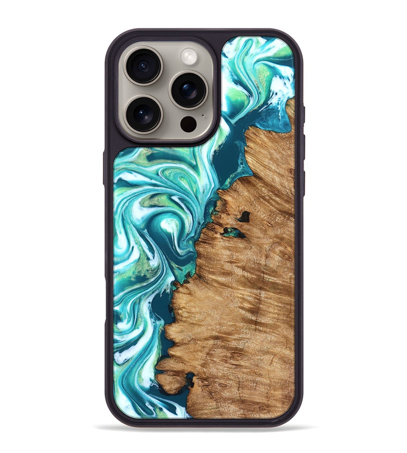 iPhone 16 Pro Max Wood Phone Case - Rosanne (Neon, 823848)