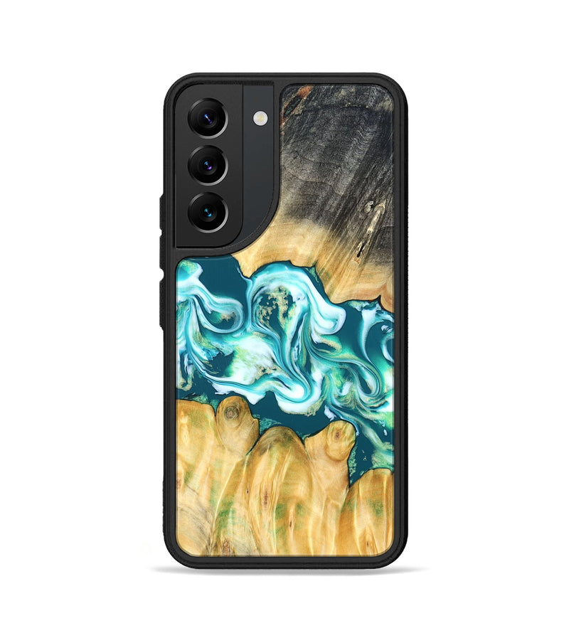 Galaxy S22 Wood Phone Case - Azari (Blue, 823850)