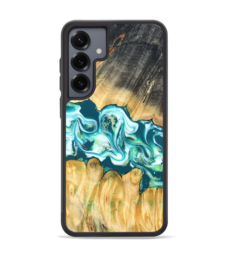 Galaxy S25 Plus Wood Phone Case - Azari (Blue, 823850)
