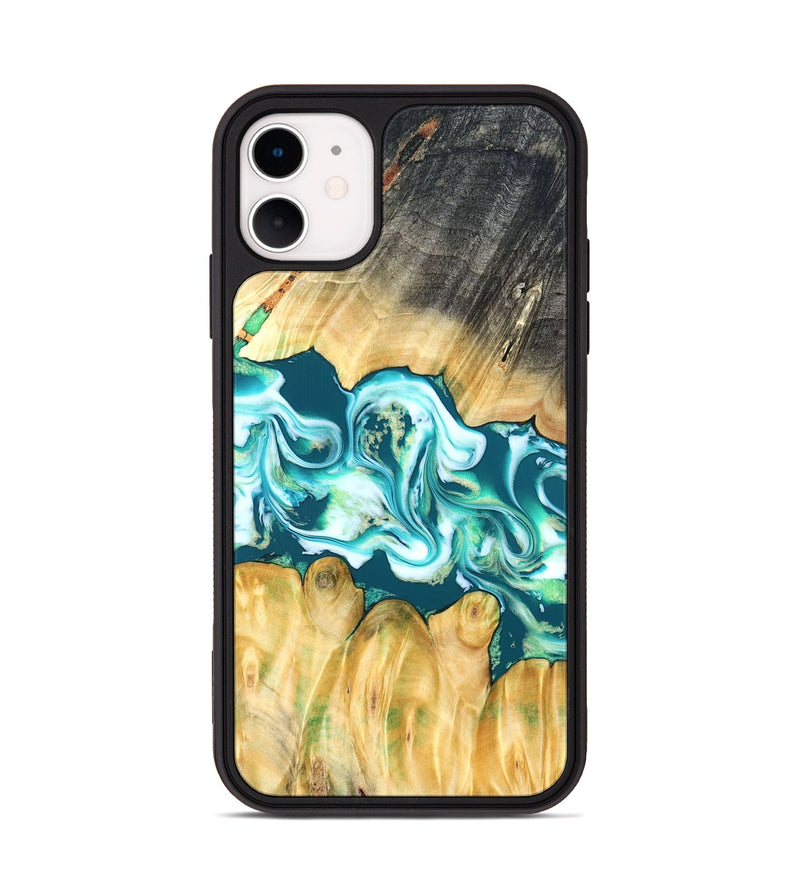 iPhone 11 Wood Phone Case - Azari (Blue, 823850)