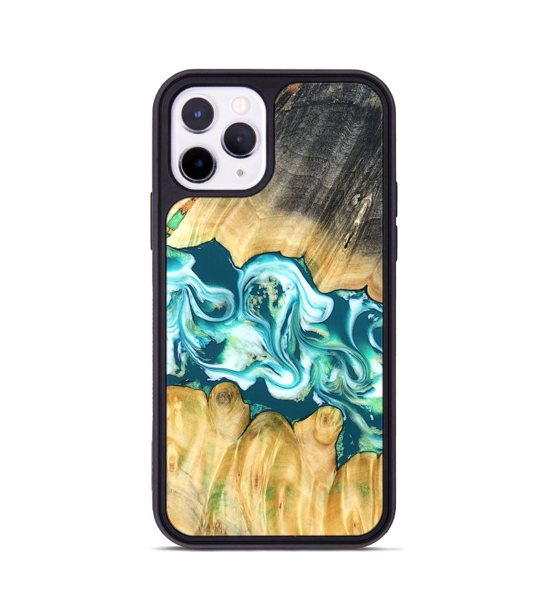 iPhone 11 Pro Wood Phone Case - Azari (Blue, 823850)