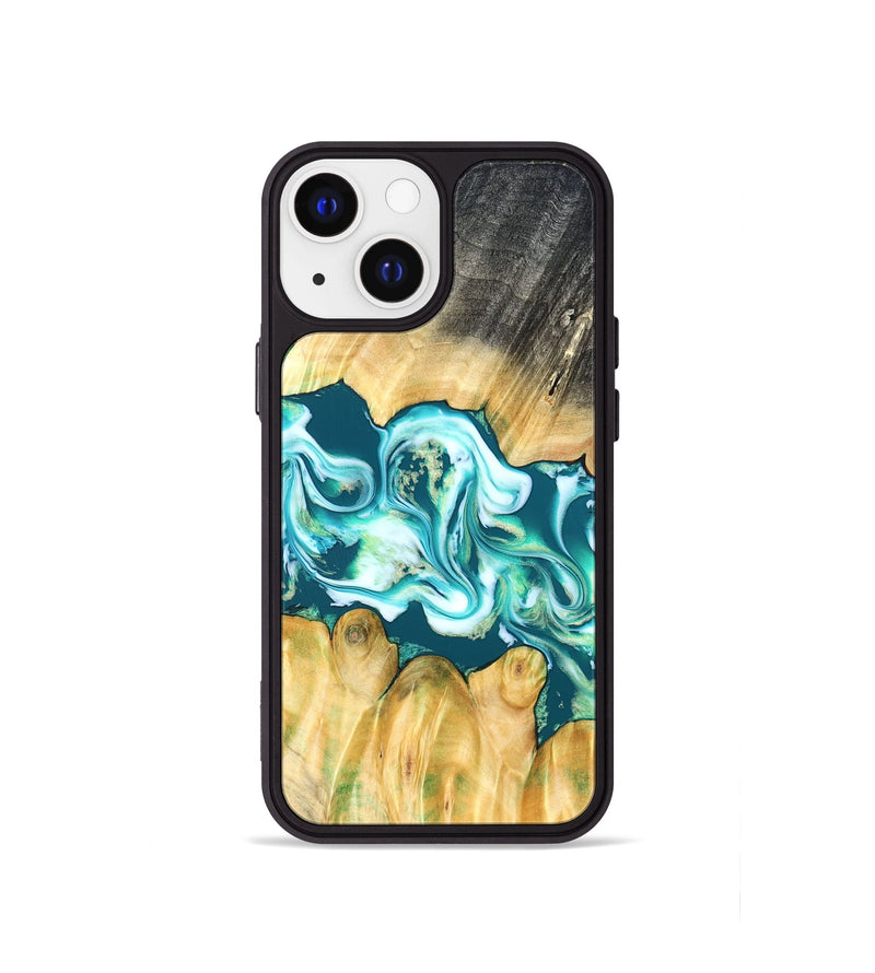 iPhone 13 mini Wood Phone Case - Azari (Blue, 823850)