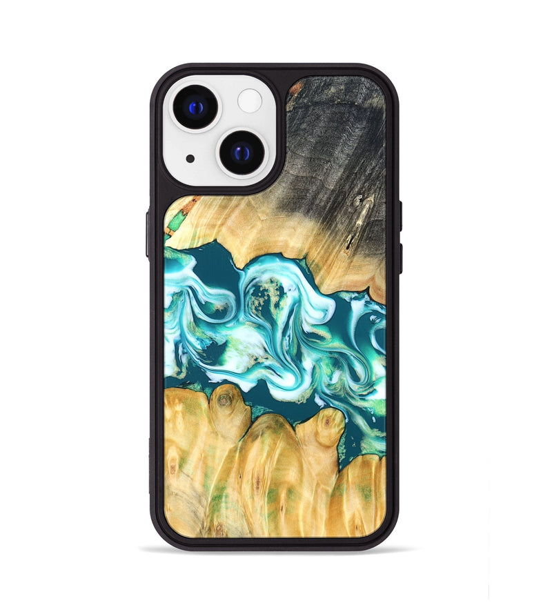 iPhone 13 Wood Phone Case - Azari (Blue, 823850)