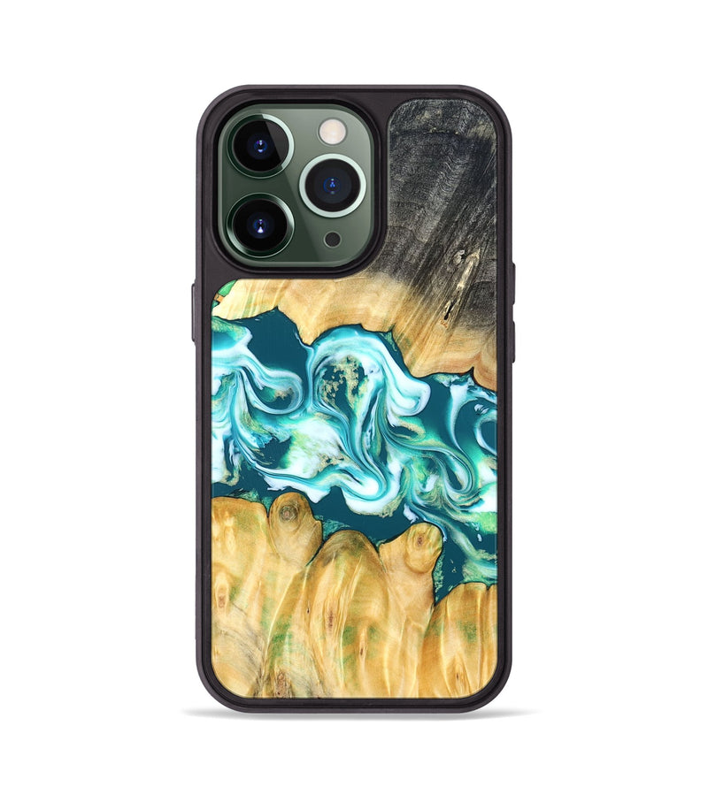 iPhone 13 Pro Wood Phone Case - Azari (Blue, 823850)