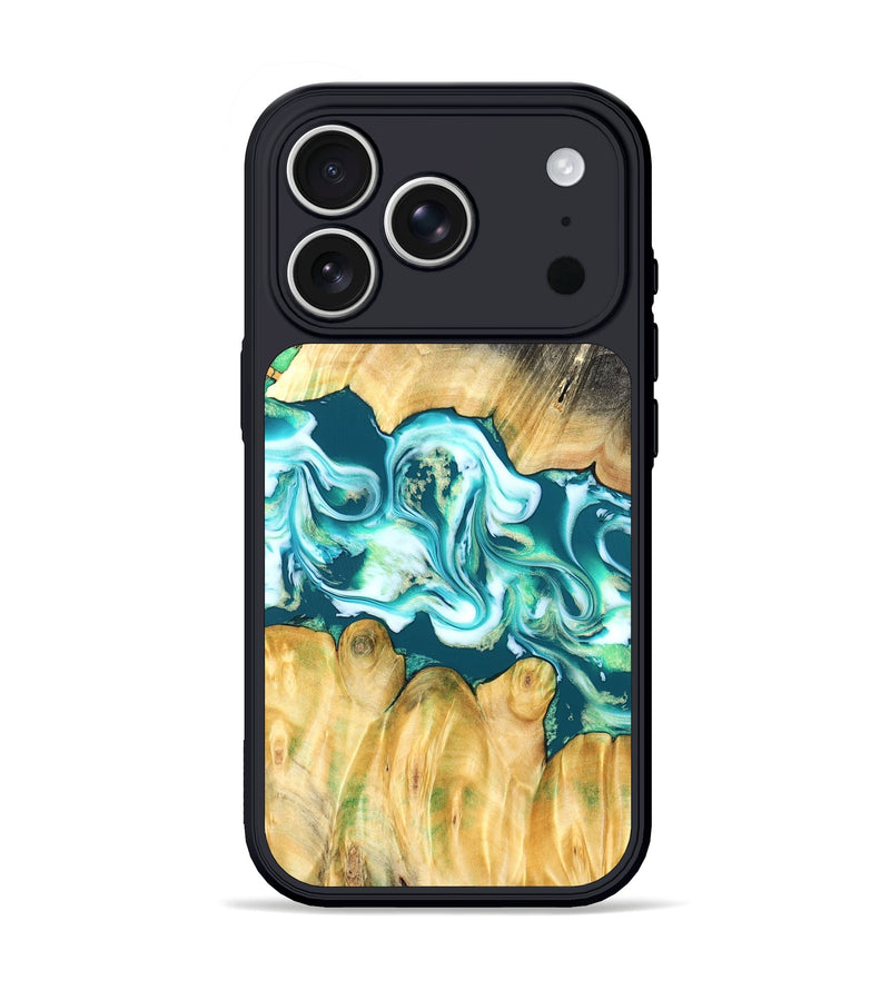 iPhone 17 Pro Wood Phone Case - Azari (Blue, 823850)