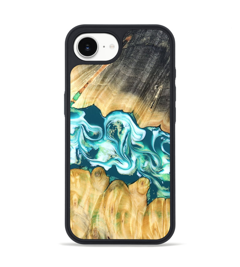 iPhone 17e Wood Phone Case - Azari (Blue, 823850)