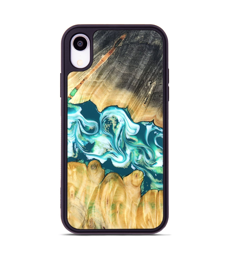 iPhone Xr Wood Phone Case - Azari (Blue, 823850)