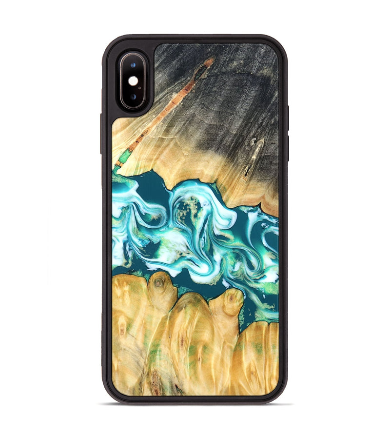 iPhone Xs Max Wood Phone Case - Azari (Blue, 823850)