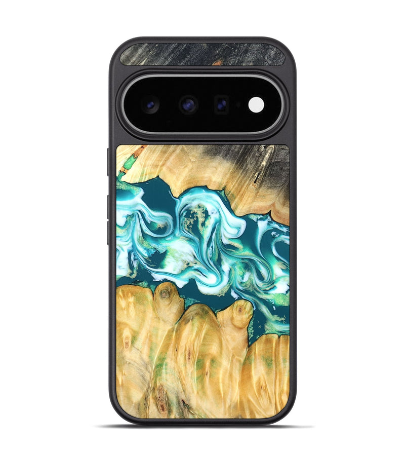 Pixel 11 Pro Wood Phone Case - Azari (Blue, 823850)
