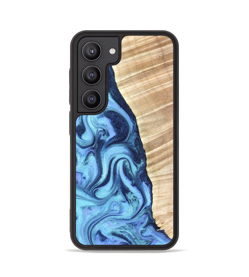 Galaxy S23 Wood Phone Case - Winnie (Blue, 823893)