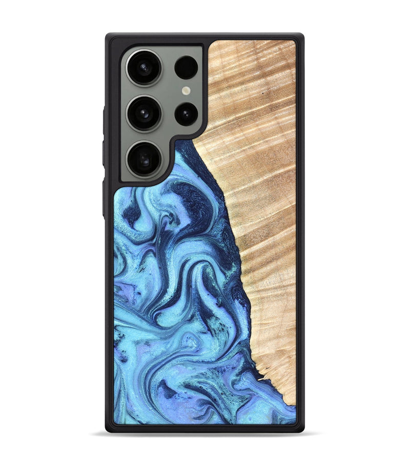 Galaxy S24 Ultra Wood Phone Case - Winnie (Blue, 823893)