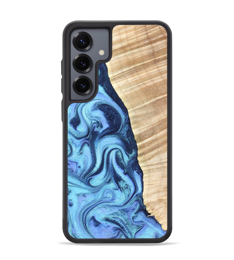 Galaxy S25 Plus Wood Phone Case - Winnie (Blue, 823893)