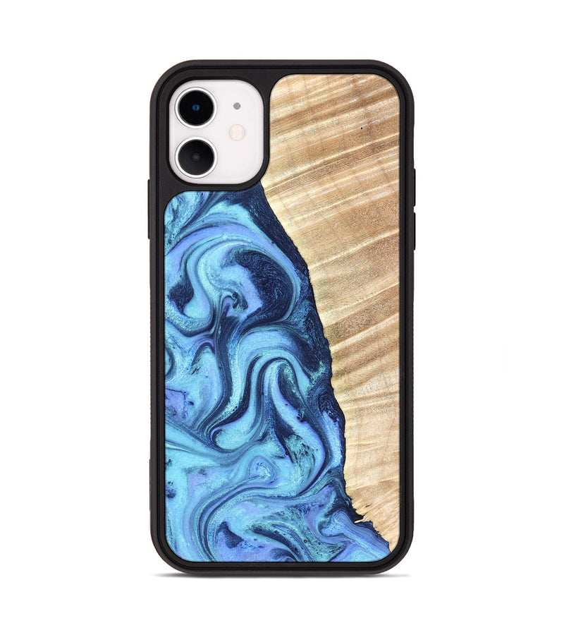 iPhone 11 Wood Phone Case - Winnie (Blue, 823893)
