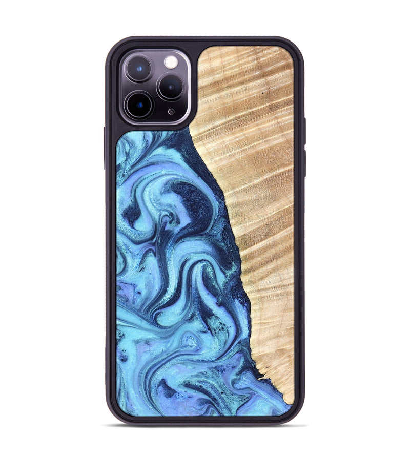 iPhone 11 Pro Max Wood Phone Case - Winnie (Blue, 823893)