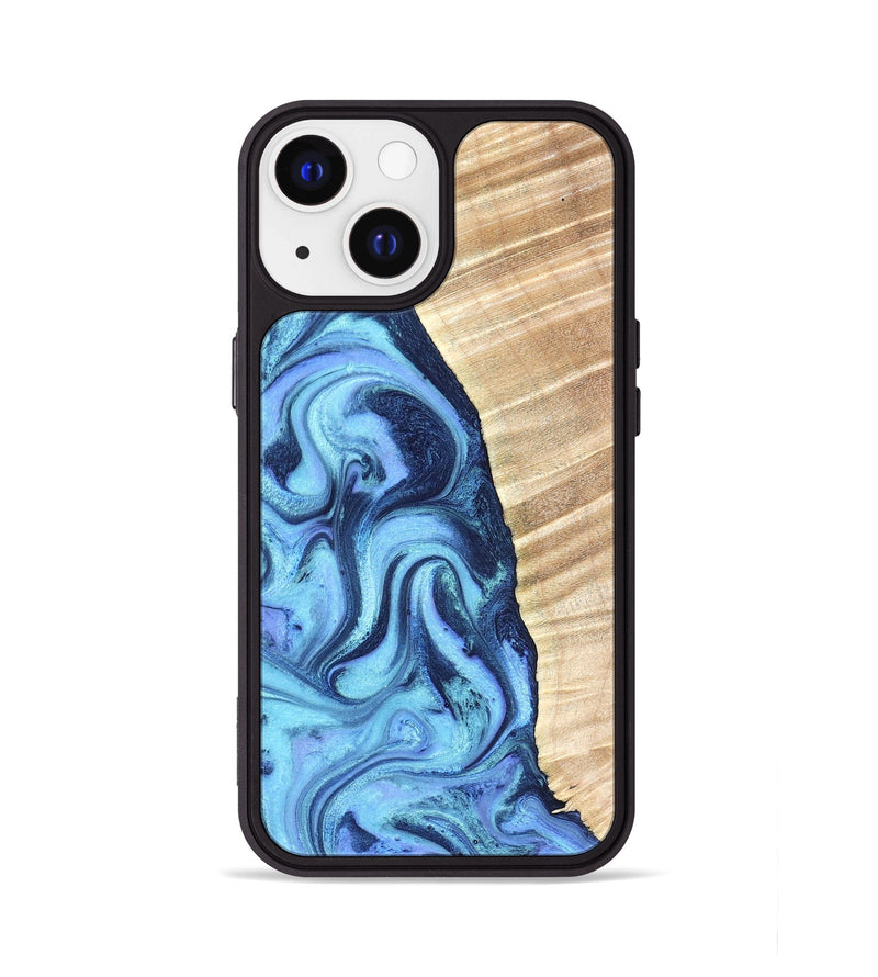 iPhone 13 Wood Phone Case - Winnie (Blue, 823893)