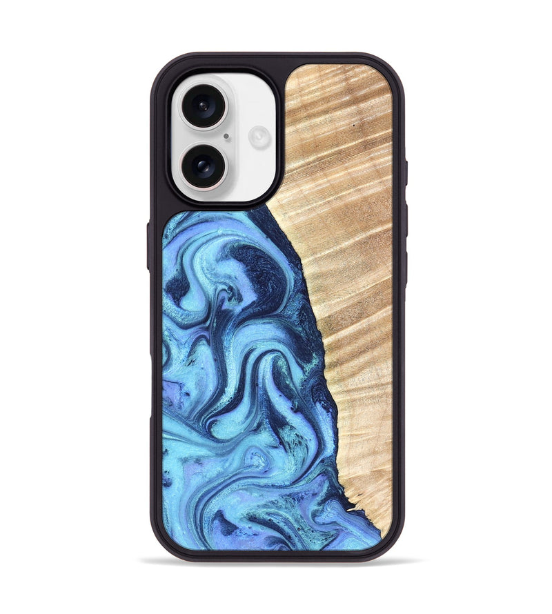 iPhone 17 Wood Phone Case - Winnie (Blue, 823893)
