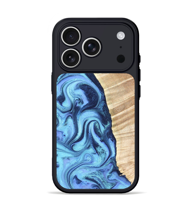 iPhone 17 Pro Wood Phone Case - Winnie (Blue, 823893)