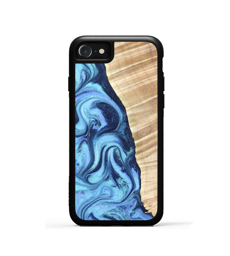 iPhone SE Wood Phone Case - Winnie (Blue, 823893)