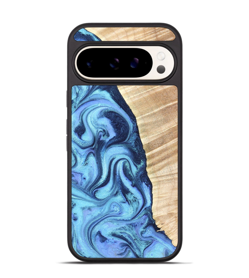 Pixel 9 Wood Phone Case - Winnie (Blue, 823893)