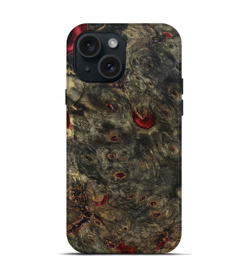 iPhone 15 Wood Live Edge Phone Case - Trish (Solid Wood, 823895)