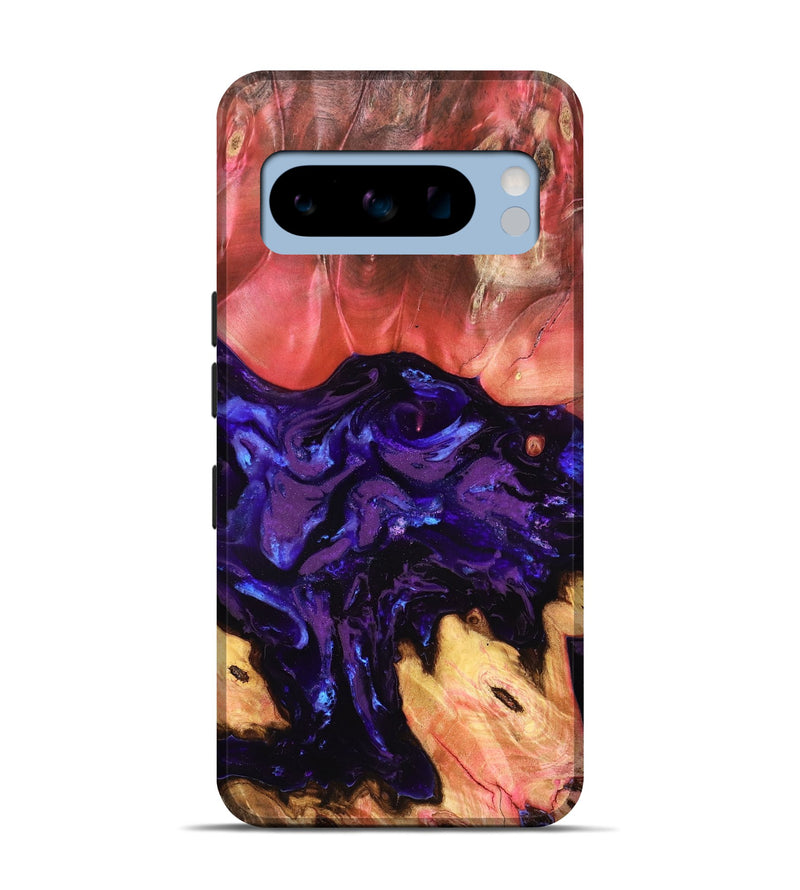 Pixel 8 Pro Wood Live Edge Phone Case - Zaid (Purple, 823897)