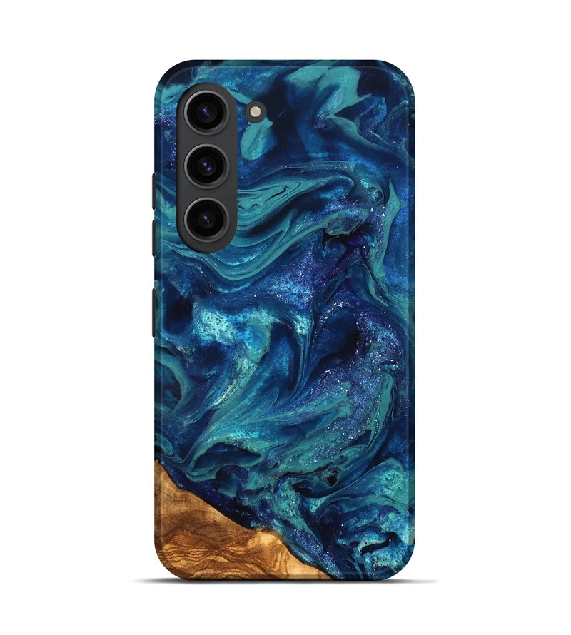 Galaxy S23 ResinArt Live Edge Phone Case - Vernell (Ancient Olive, 823899)