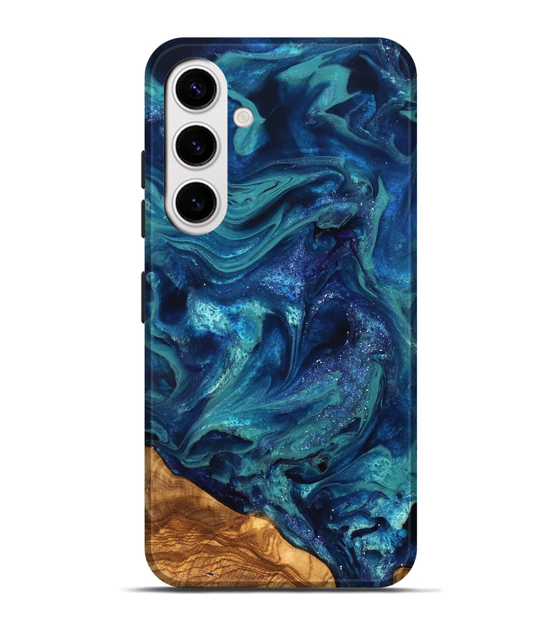 Galaxy S25 Plus ResinArt Live Edge Phone Case - Vernell (Ancient Olive, 823899)