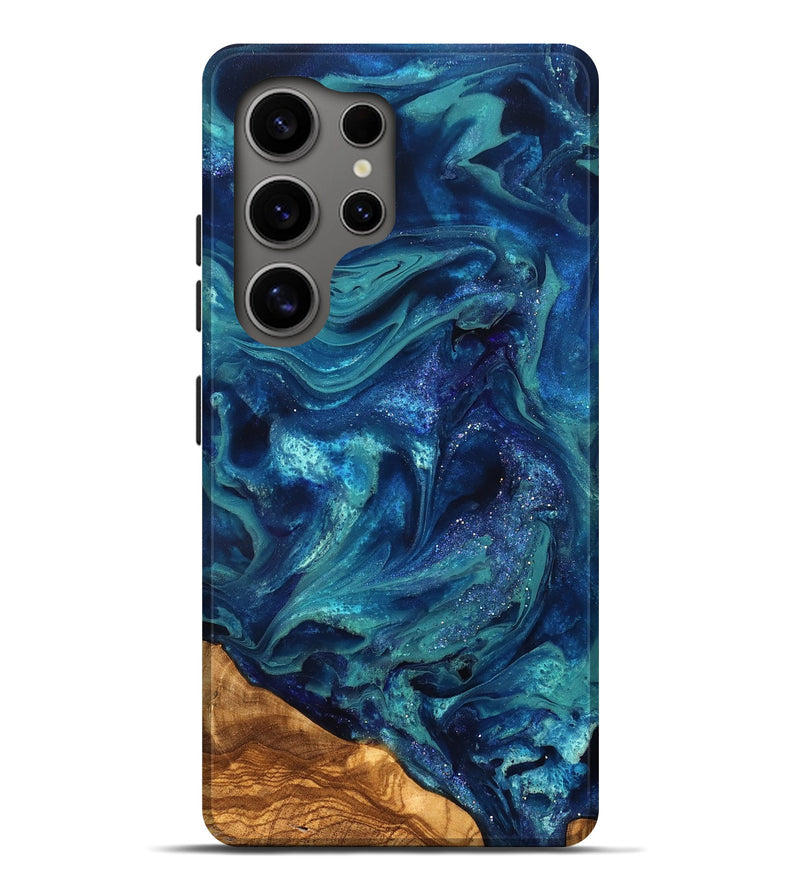 Galaxy S25 Ultra ResinArt Live Edge Phone Case - Vernell (Ancient Olive, 823899)