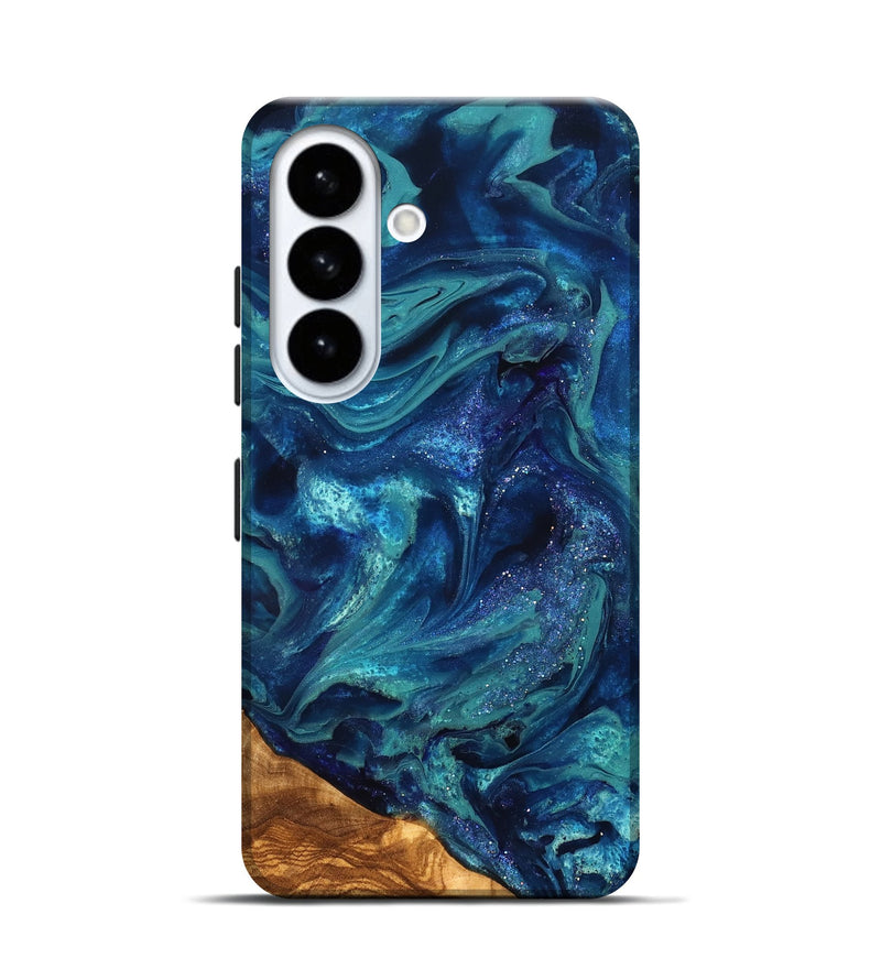 Galaxy S26 ResinArt Live Edge Phone Case - Vernell (Ancient Olive, 823899)
