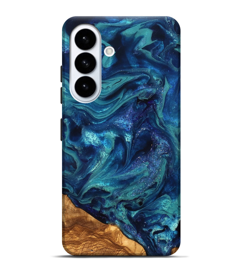 Galaxy S26 Plus ResinArt Live Edge Phone Case - Vernell (Ancient Olive, 823899)