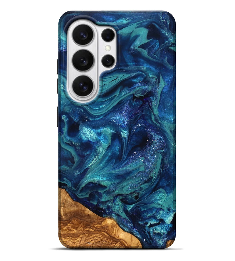 Galaxy S26 Ultra ResinArt Live Edge Phone Case - Vernell (Ancient Olive, 823899)