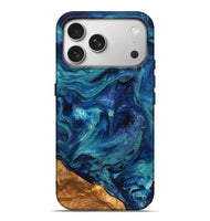 iPhone 17 Pro Max ResinArt Live Edge Phone Case - Vernell (Ancient Olive, 823899)