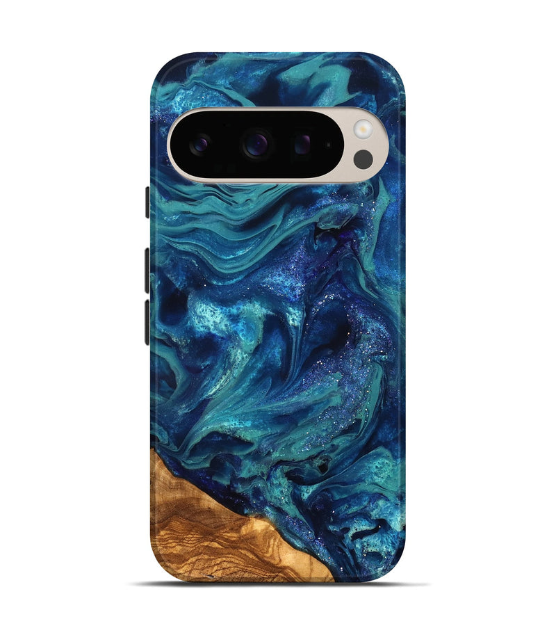 Pixel 10 Pro ResinArt Live Edge Phone Case - Vernell (Ancient Olive, 823899)