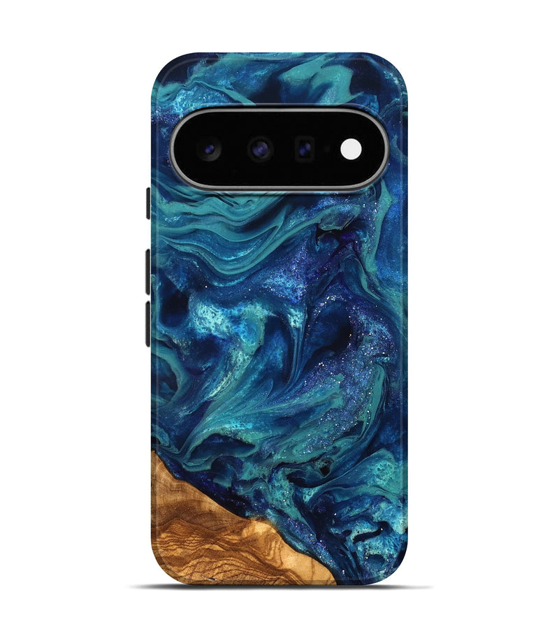 Pixel 11 Pro ResinArt Live Edge Phone Case - Vernell (Ancient Olive, 823899)