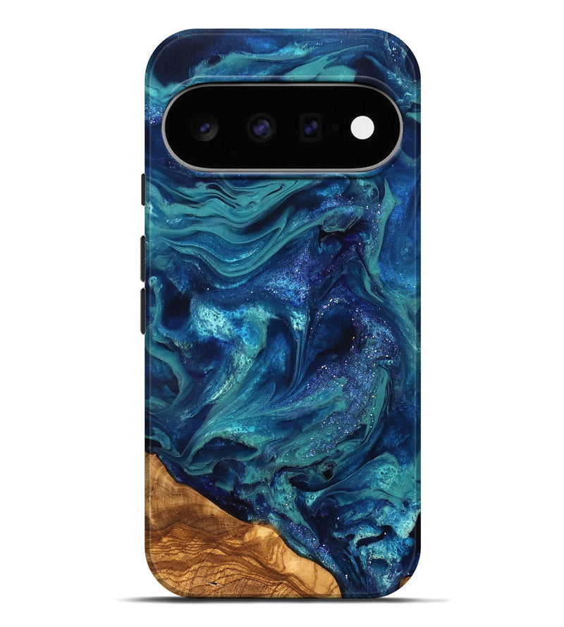 Pixel 11 Pro XL ResinArt Live Edge Phone Case - Vernell (Ancient Olive, 823899)