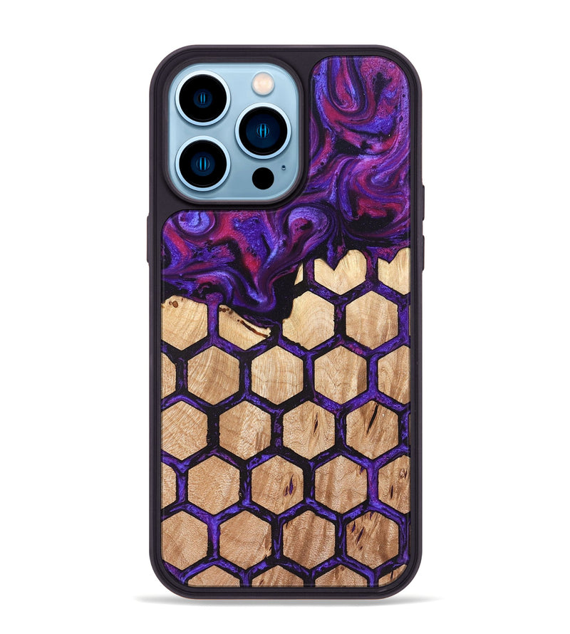 iPhone 14 Pro Max Wood Phone Case - Morgan (Pattern, 823920)