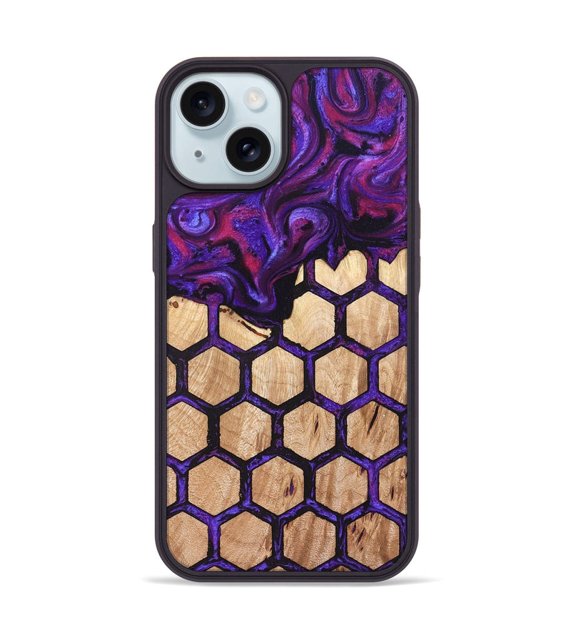 iPhone 15 Wood Phone Case - Morgan (Pattern, 823920)