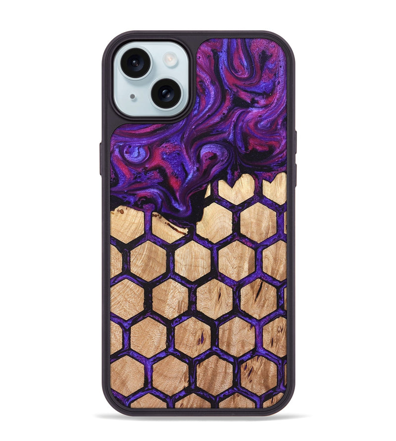 iPhone 15 Plus Wood Phone Case - Morgan (Pattern, 823920)