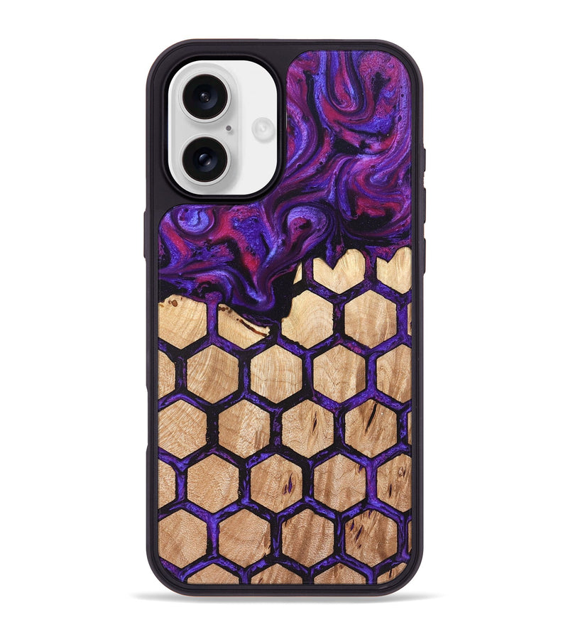 iPhone 16 Plus Wood Phone Case - Morgan (Pattern, 823920)