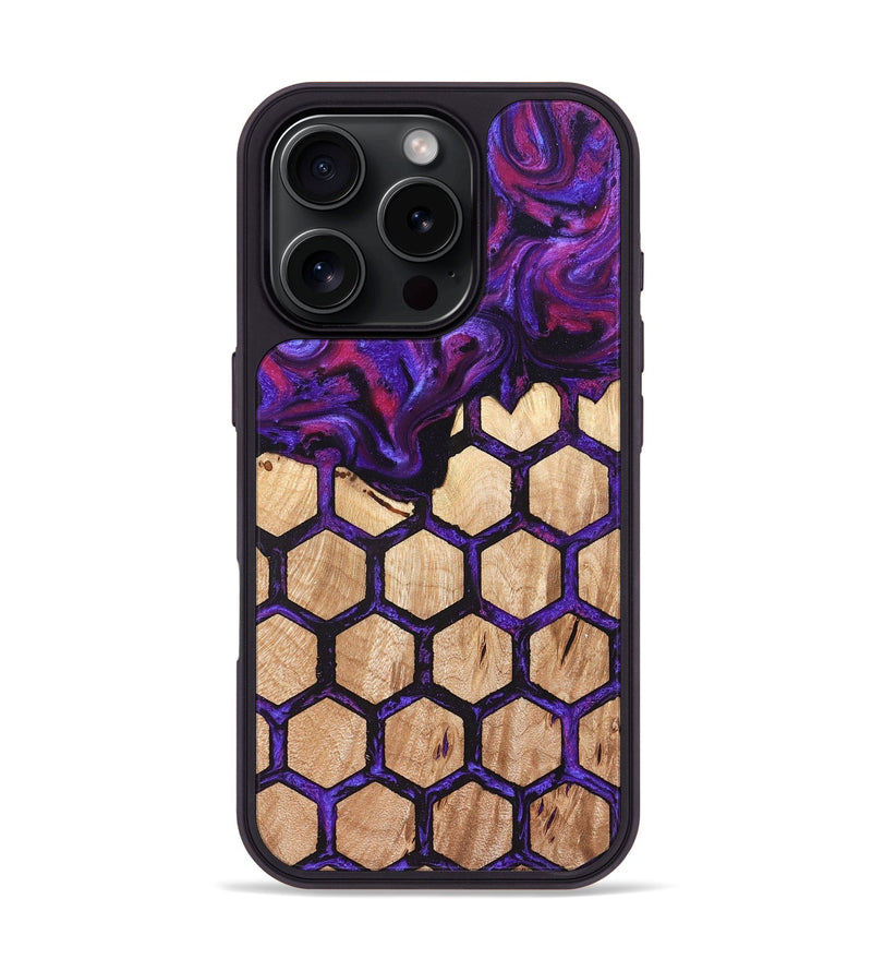 iPhone 16 Pro Wood Phone Case - Morgan (Pattern, 823920)