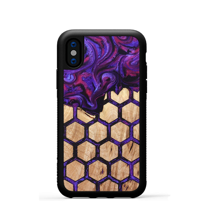 iPhone Xs Wood Phone Case - Morgan (Pattern, 823920)