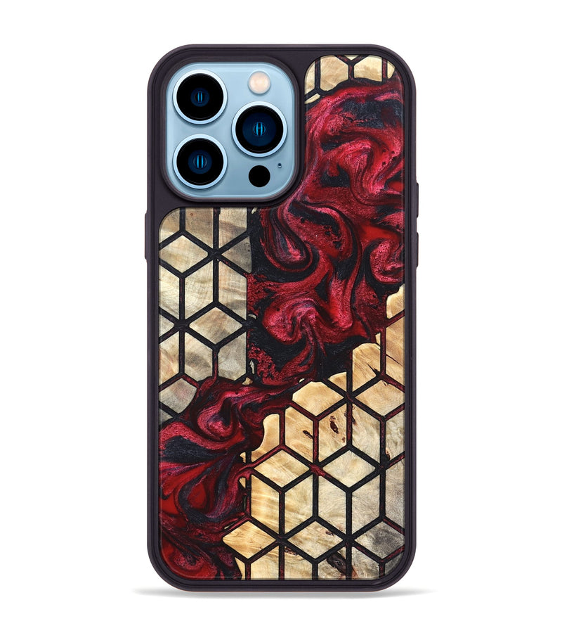 iPhone 14 Pro Max Wood Phone Case - Davis (Pattern, 823921)